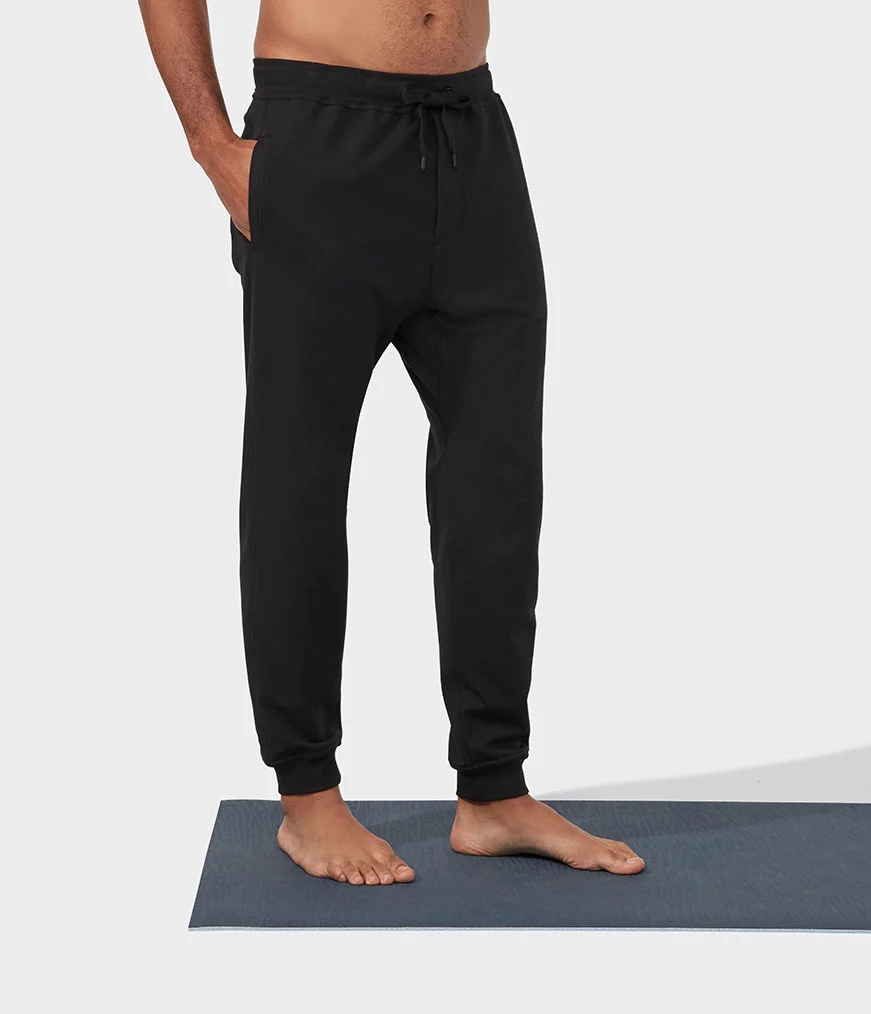 Men's Manduka RECHARGE Jogger Black | 7305727