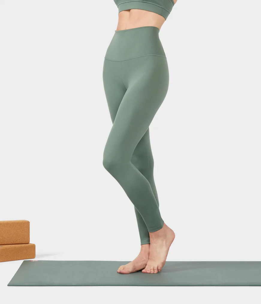 Women's Manduka ESSENCE Leggings Green | 9529692