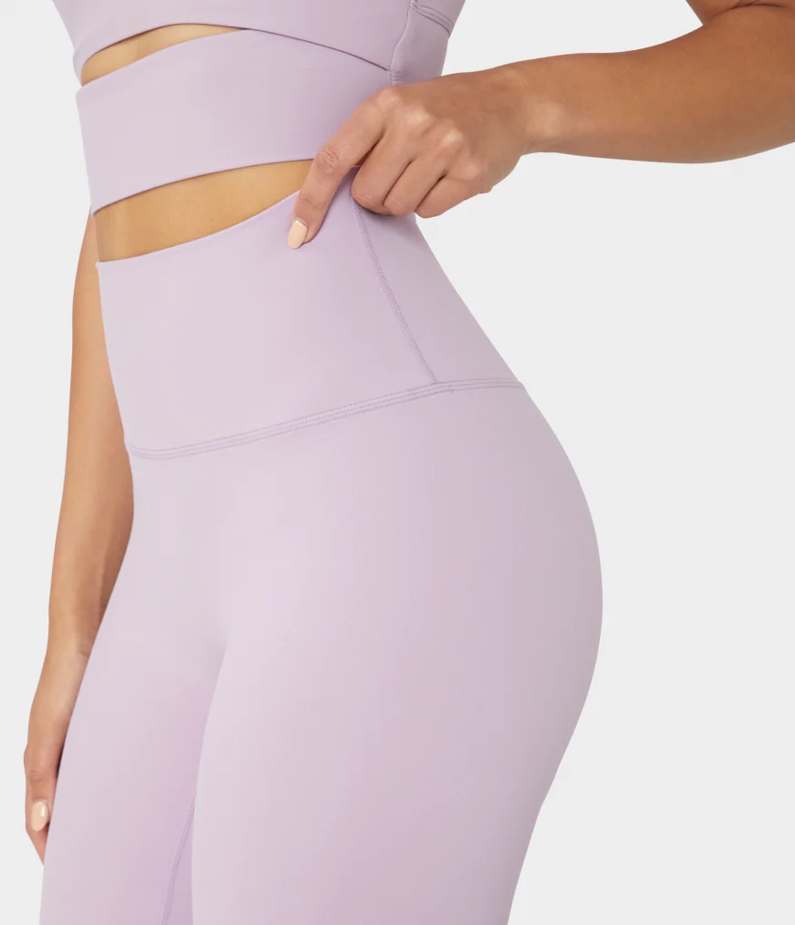 Women's Manduka EVOLVE Leggings Lavender | 7511920