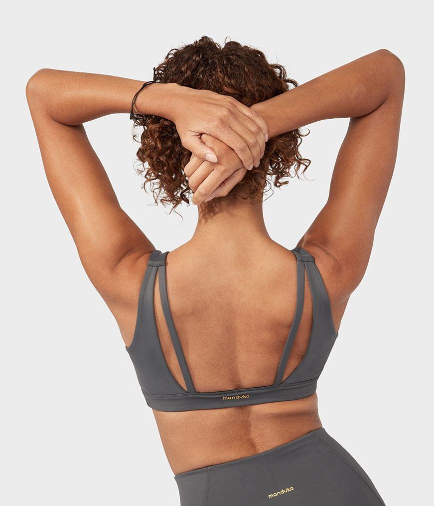 Women's Manduka PRESENCE Bras Grey | 1721475