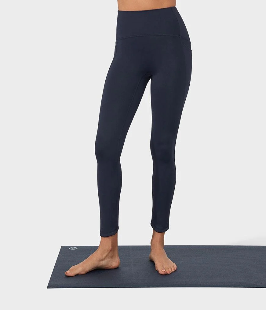 Women's Manduka PRESENCE Leggings Navy | 1183888
