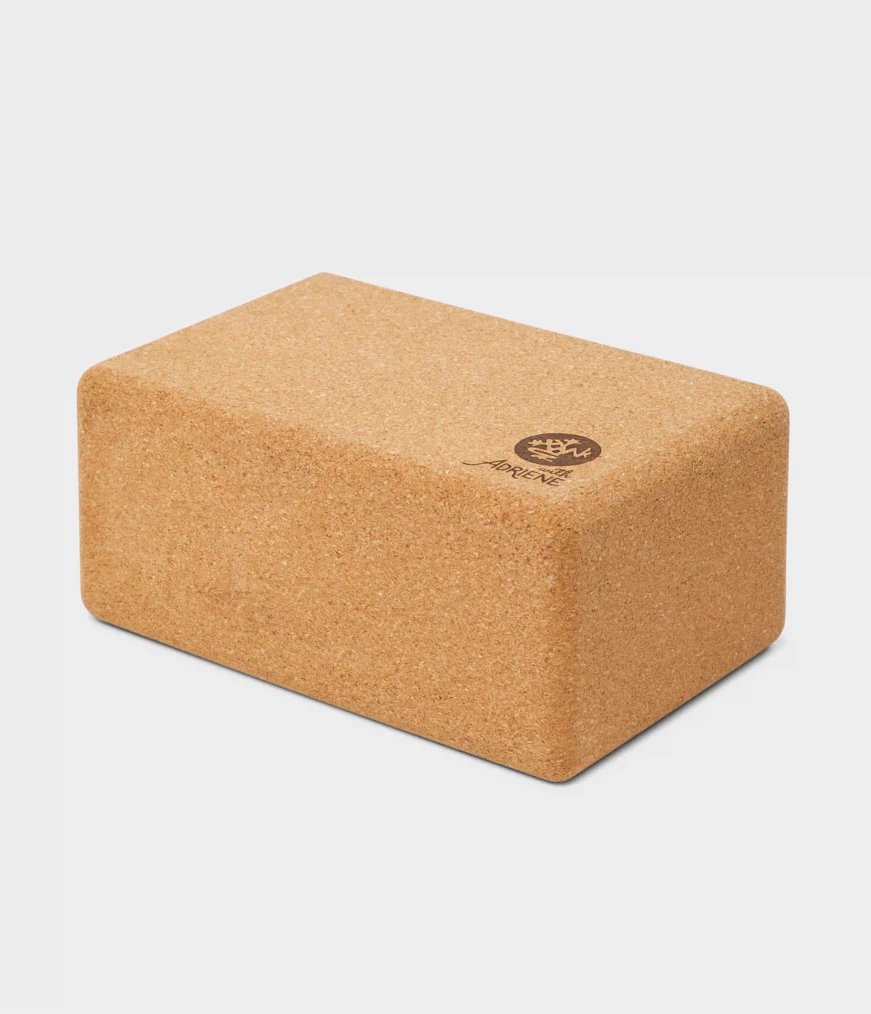 Women's Manduka YOGA WITH ADRIENE CORK YOGA Blocks Brown | 4312501